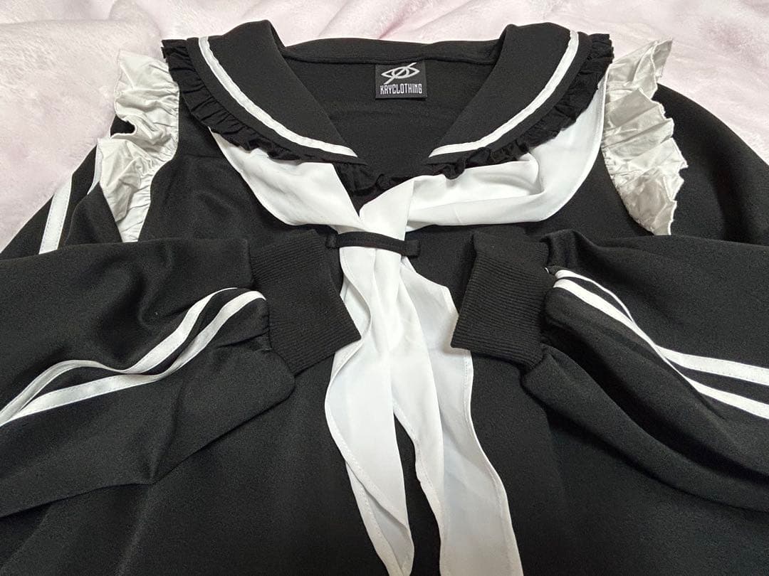 【完売品】KRY CLOTHING 陰鬱／セーラーワンピ／地雷 病み系