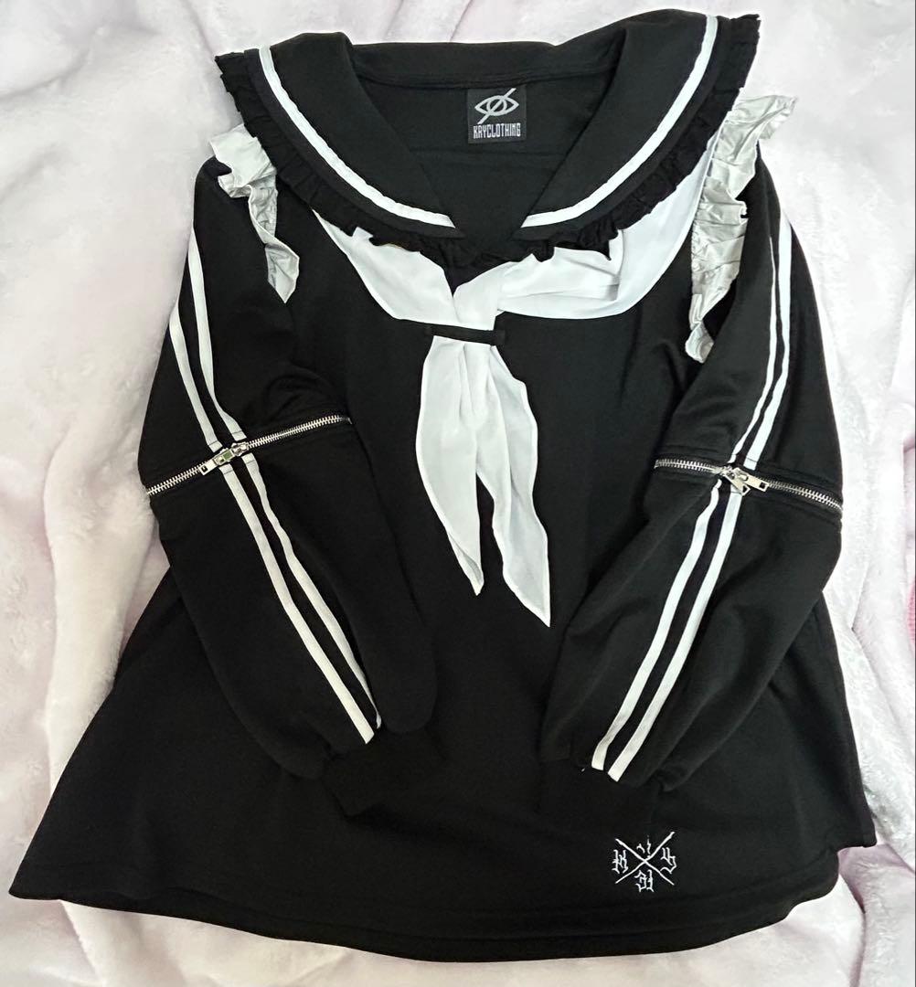 【完売品】KRY CLOTHING 陰鬱／セーラーワンピ／地雷 病み系