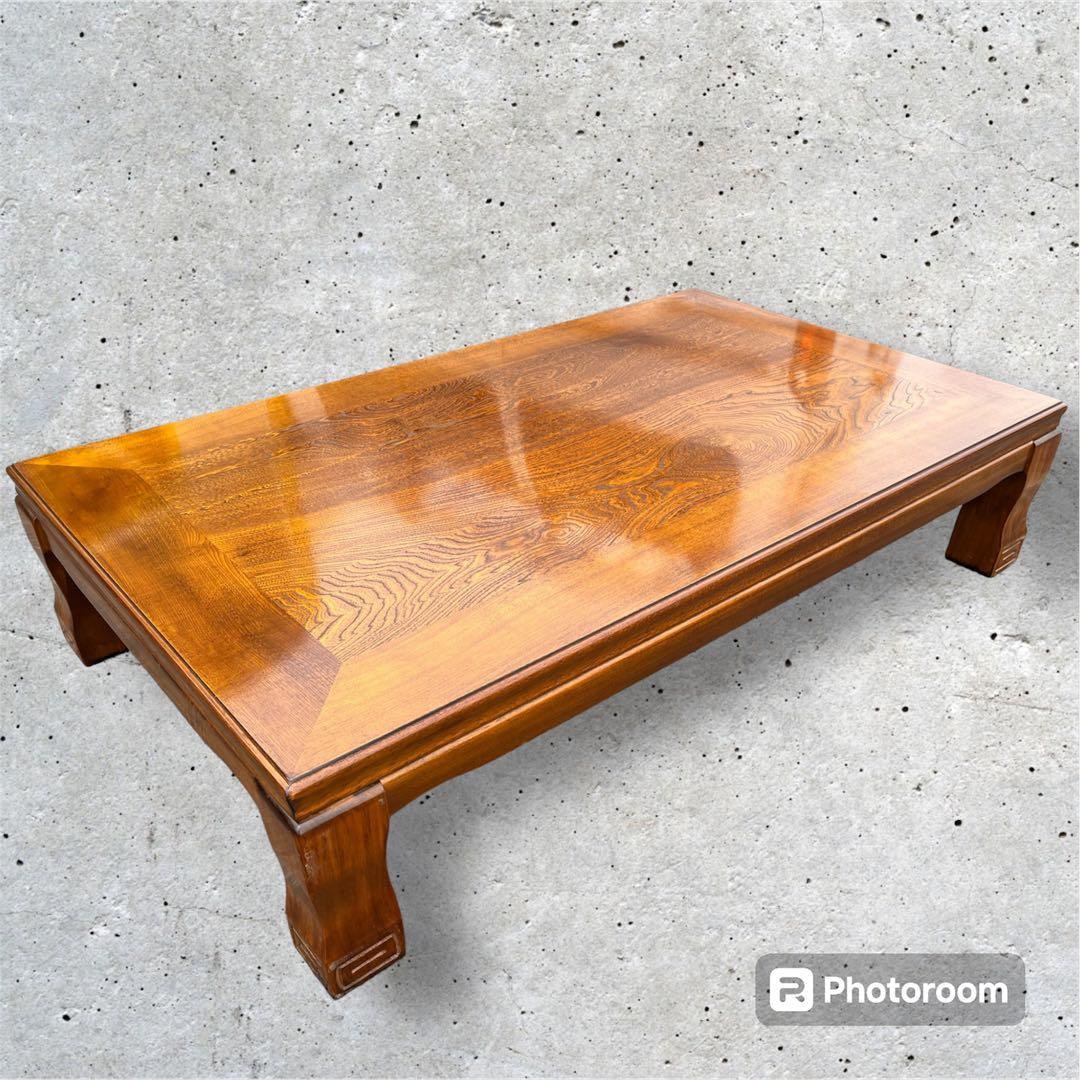 【アンティーク】木製 座卓 座敷机 ローテーブル 昭和レトロ 古家具 古民具