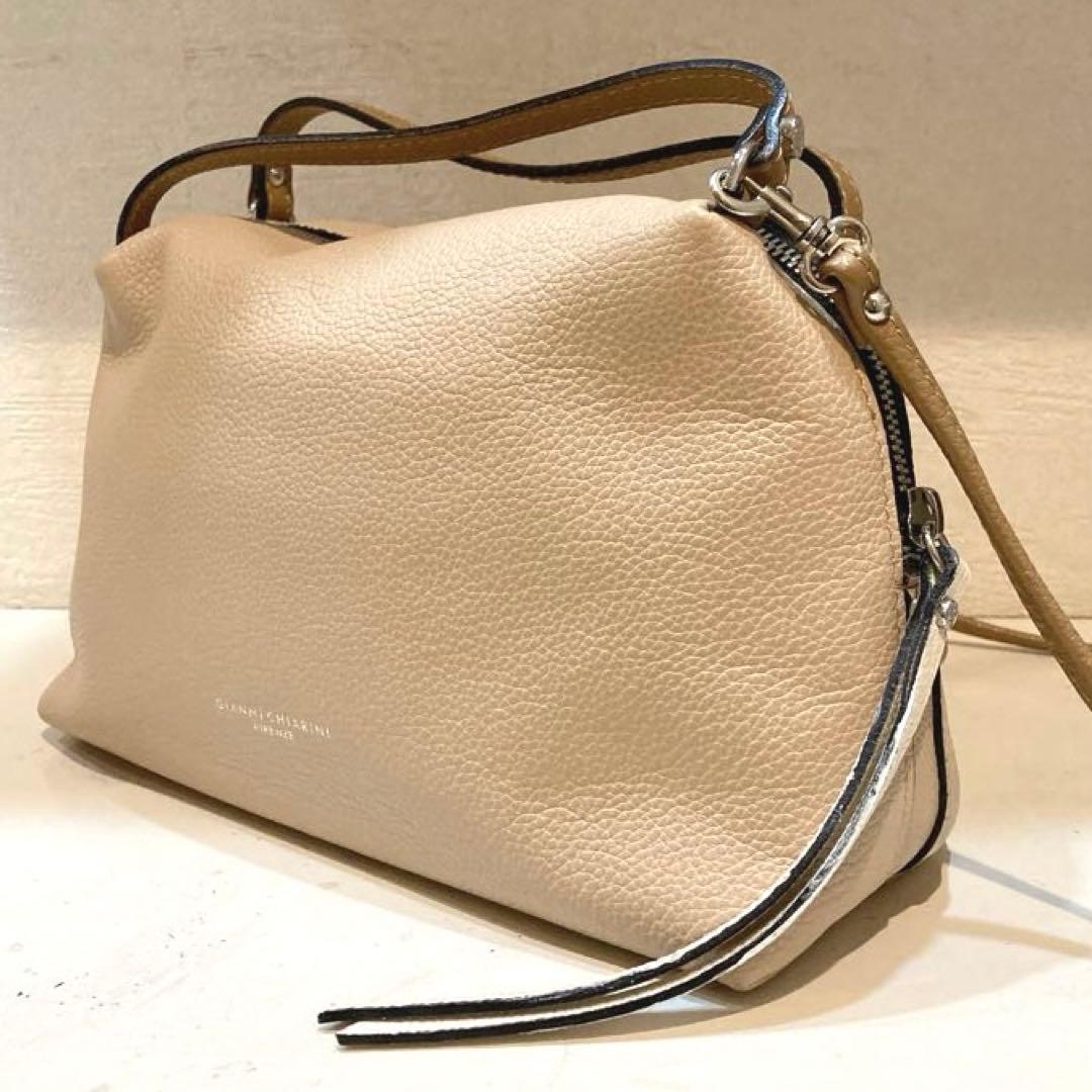 【美品】GIANNI CHIARINI アリファ 2WAY レザーバッグ M