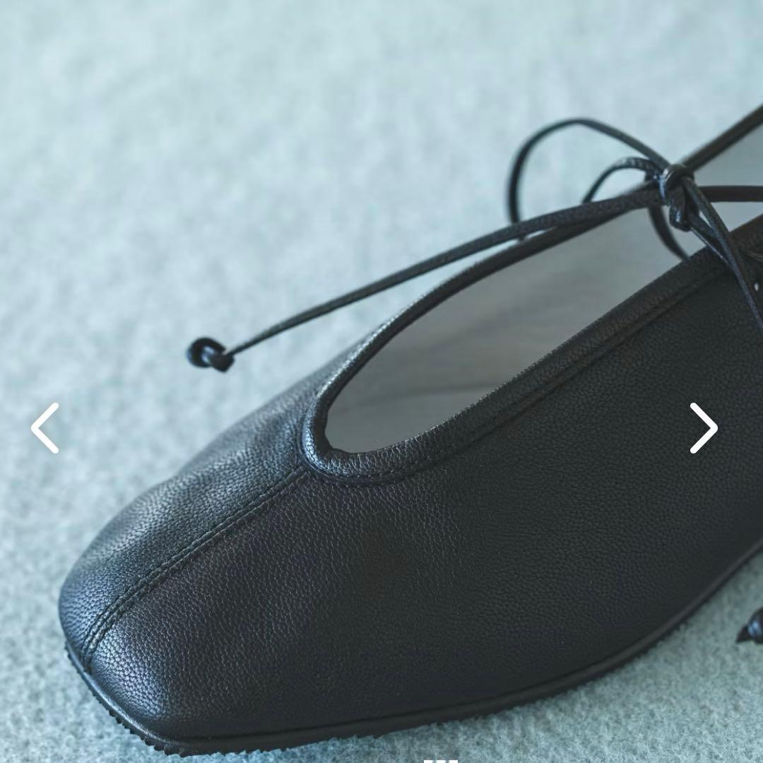 タイムセール❣️SUI☆レースアップシューズ ブラック24.5cm レザー 未使用