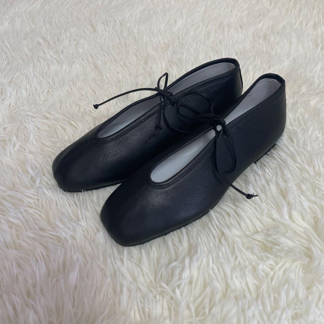 タイムセール❣️SUI☆レースアップシューズ ブラック24.5cm レザー 未使用