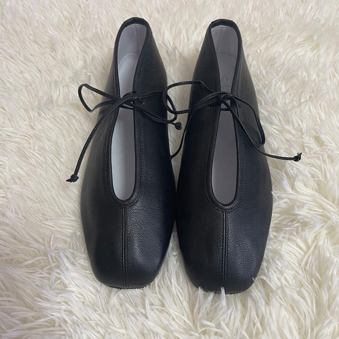 タイムセール❣️SUI☆レースアップシューズ ブラック24.5cm レザー 未使用