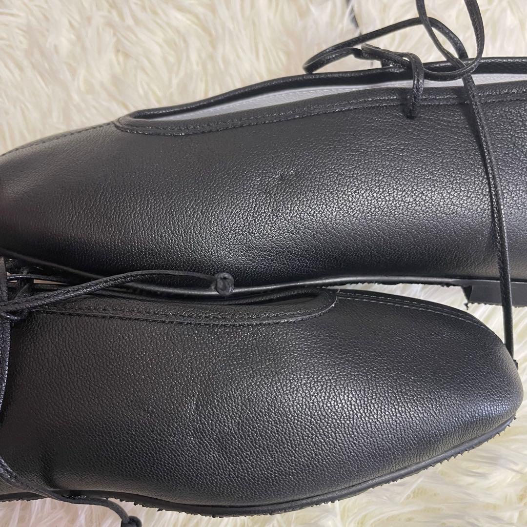 タイムセール❣️SUI☆レースアップシューズ ブラック24.5cm レザー 未使用