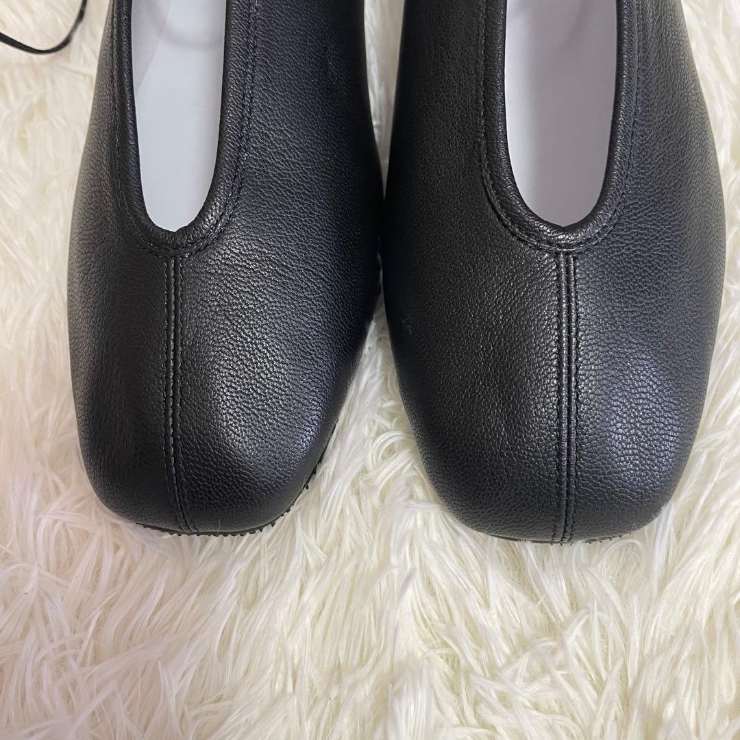 タイムセール❣️SUI☆レースアップシューズ ブラック24.5cm レザー 未使用