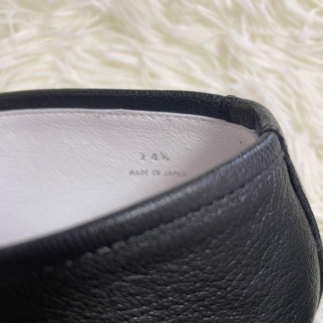 タイムセール❣️SUI☆レースアップシューズ ブラック24.5cm レザー 未使用