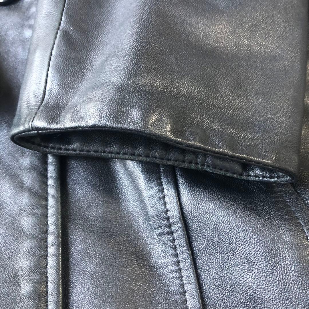 SR Product by sanso 高級　ラムレザー　チェスターコート