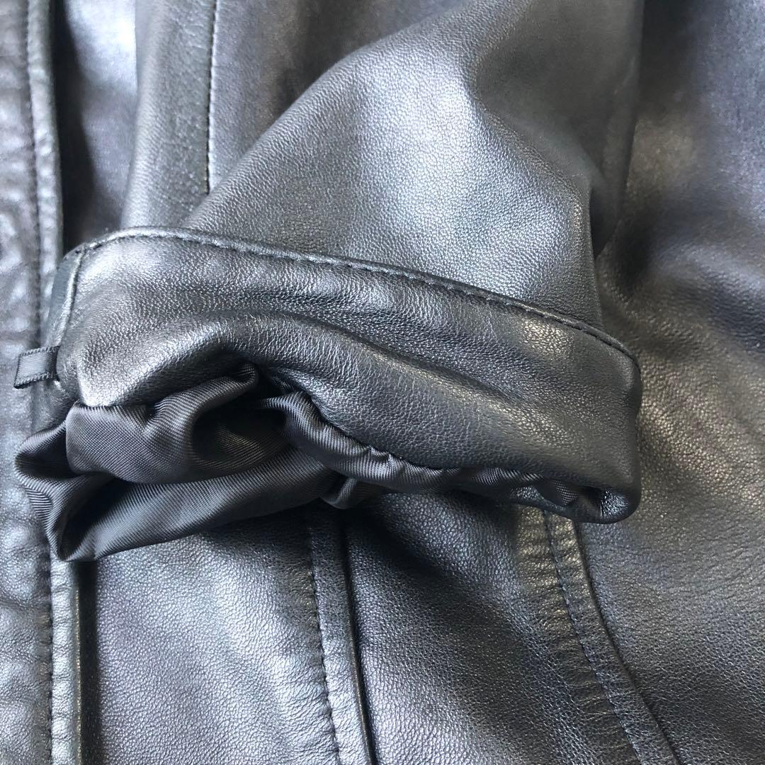 SR Product by sanso 高級　ラムレザー　チェスターコート