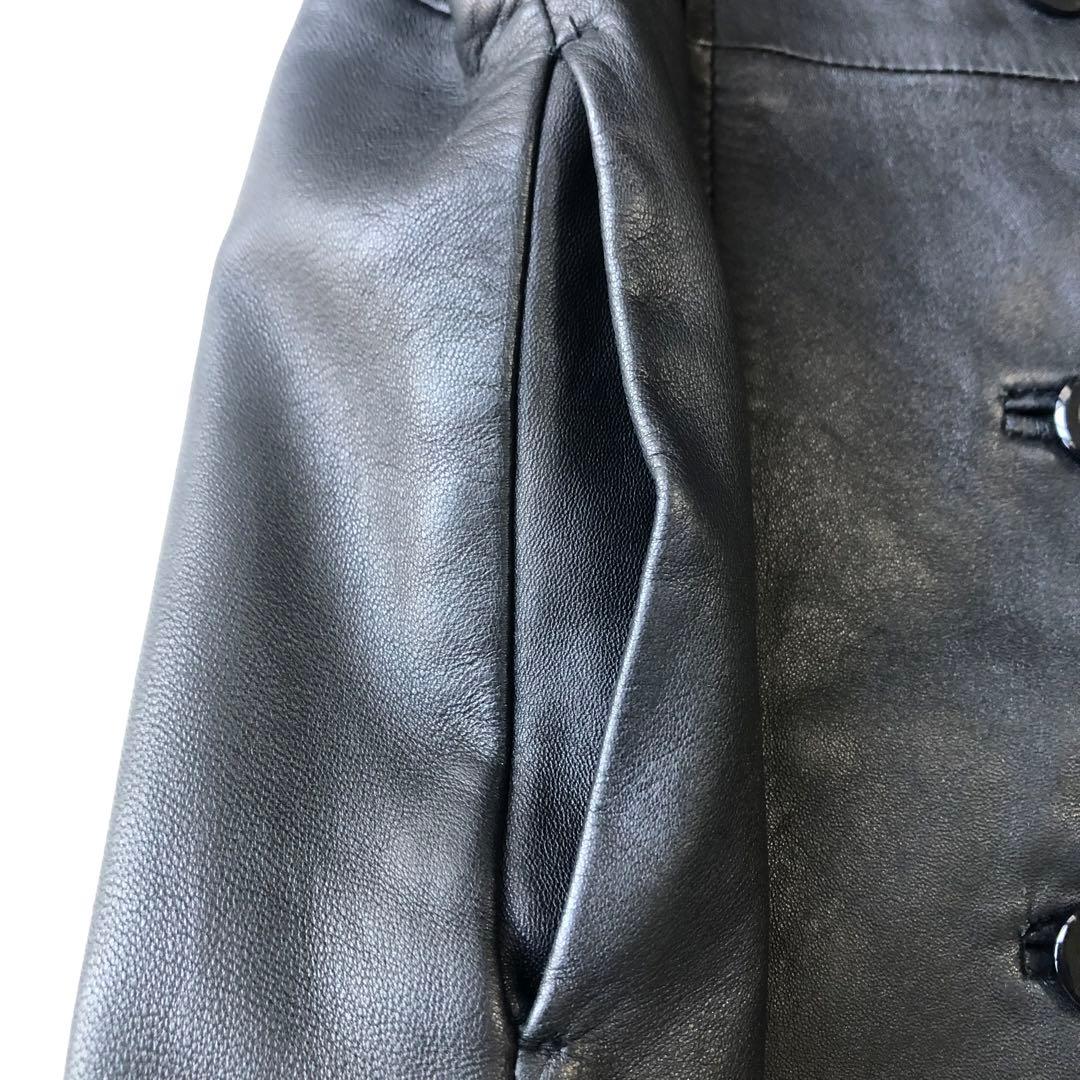 SR Product by sanso 高級　ラムレザー　チェスターコート