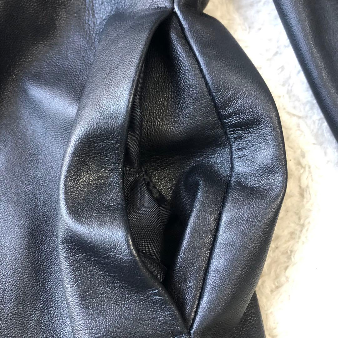 SR Product by sanso 高級　ラムレザー　チェスターコート