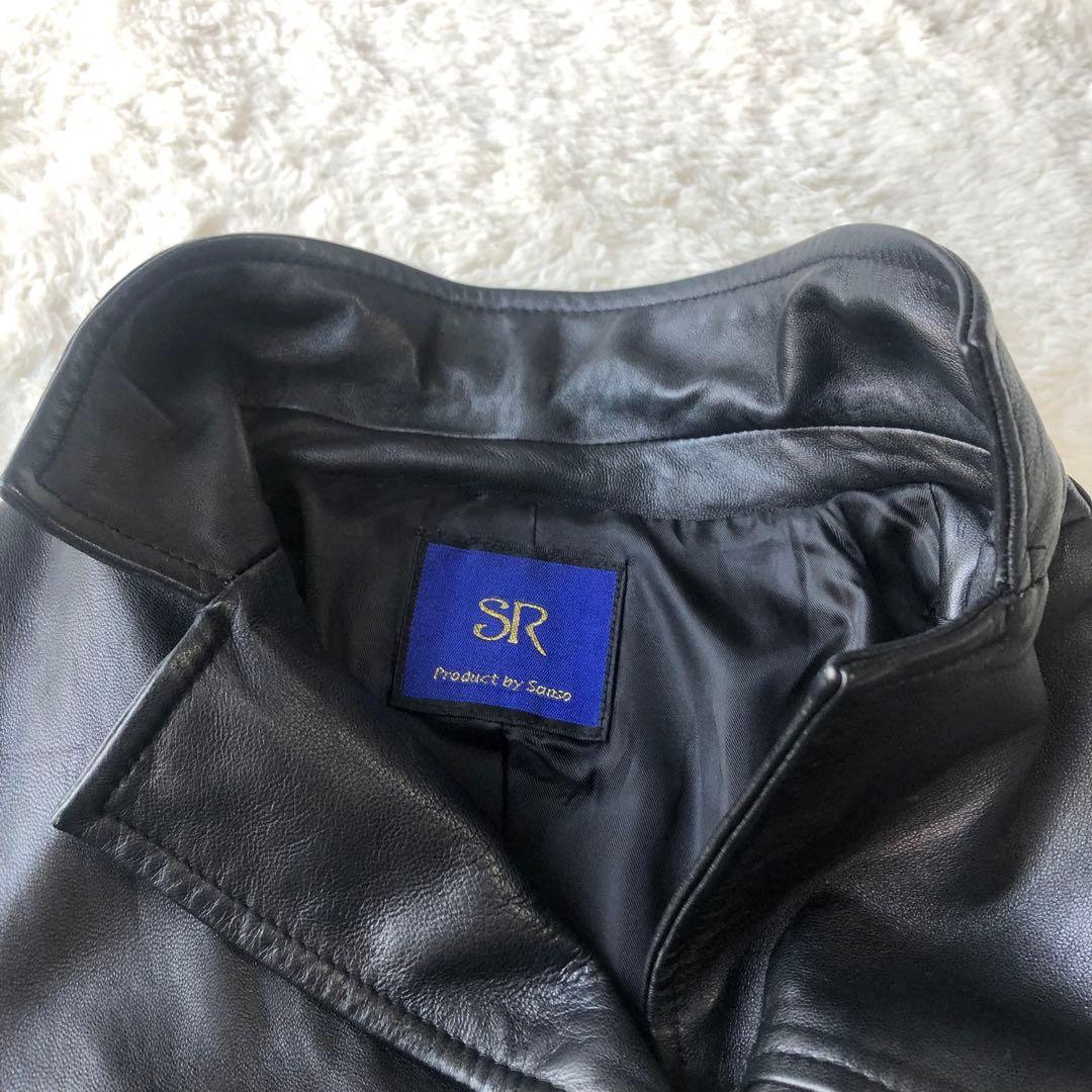 SR Product by sanso 高級　ラムレザー　チェスターコート