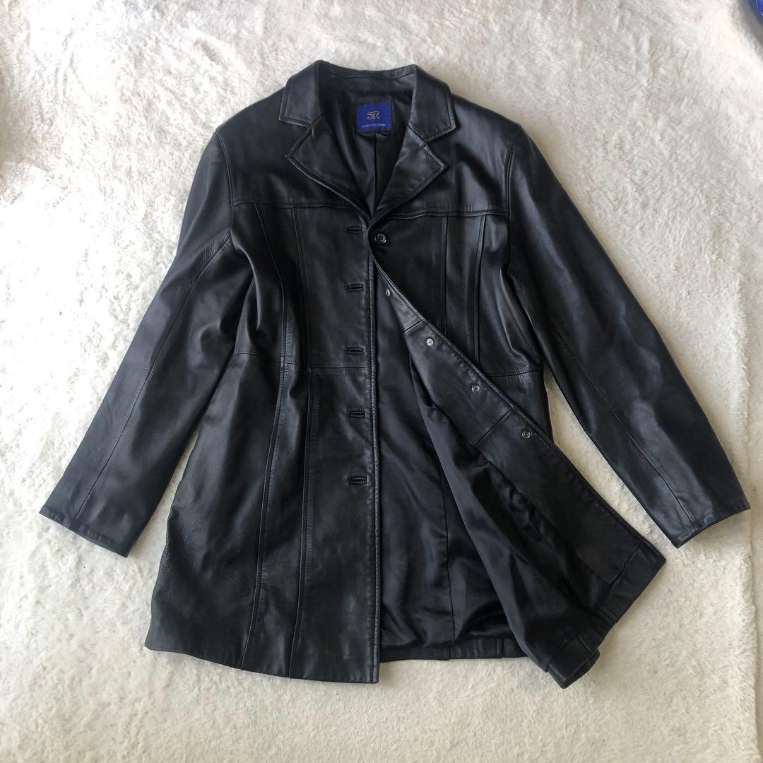 SR Product by sanso 高級　ラムレザー　チェスターコート
