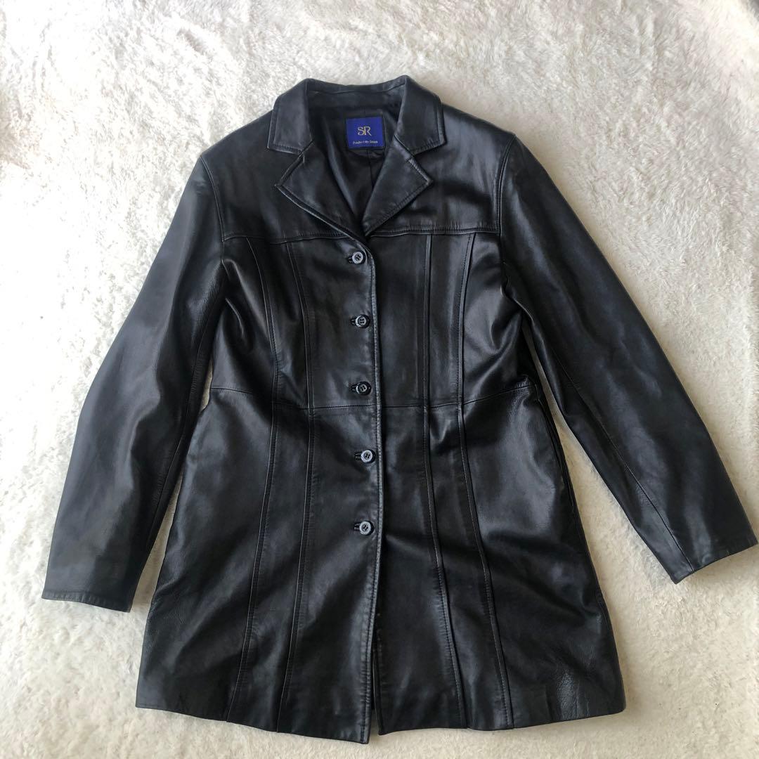 SR Product by sanso 高級　ラムレザー　チェスターコート