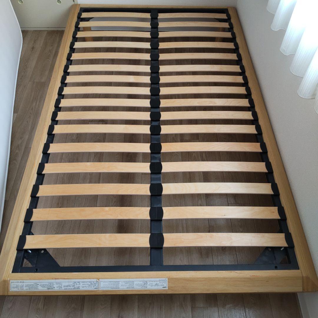 美品 無印良品 セミダブルベッドフレーム とマットレス