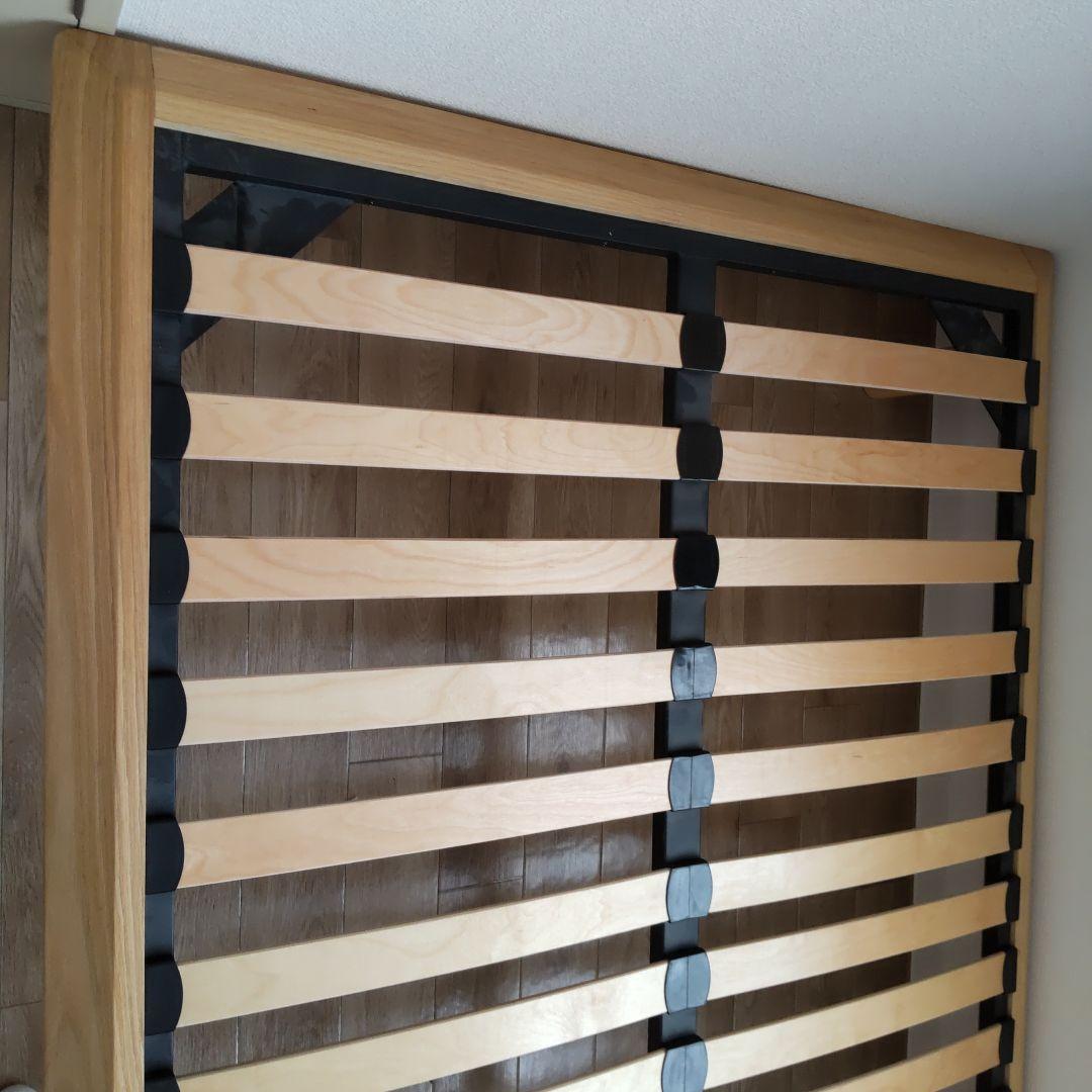 美品 無印良品 セミダブルベッドフレーム とマットレス