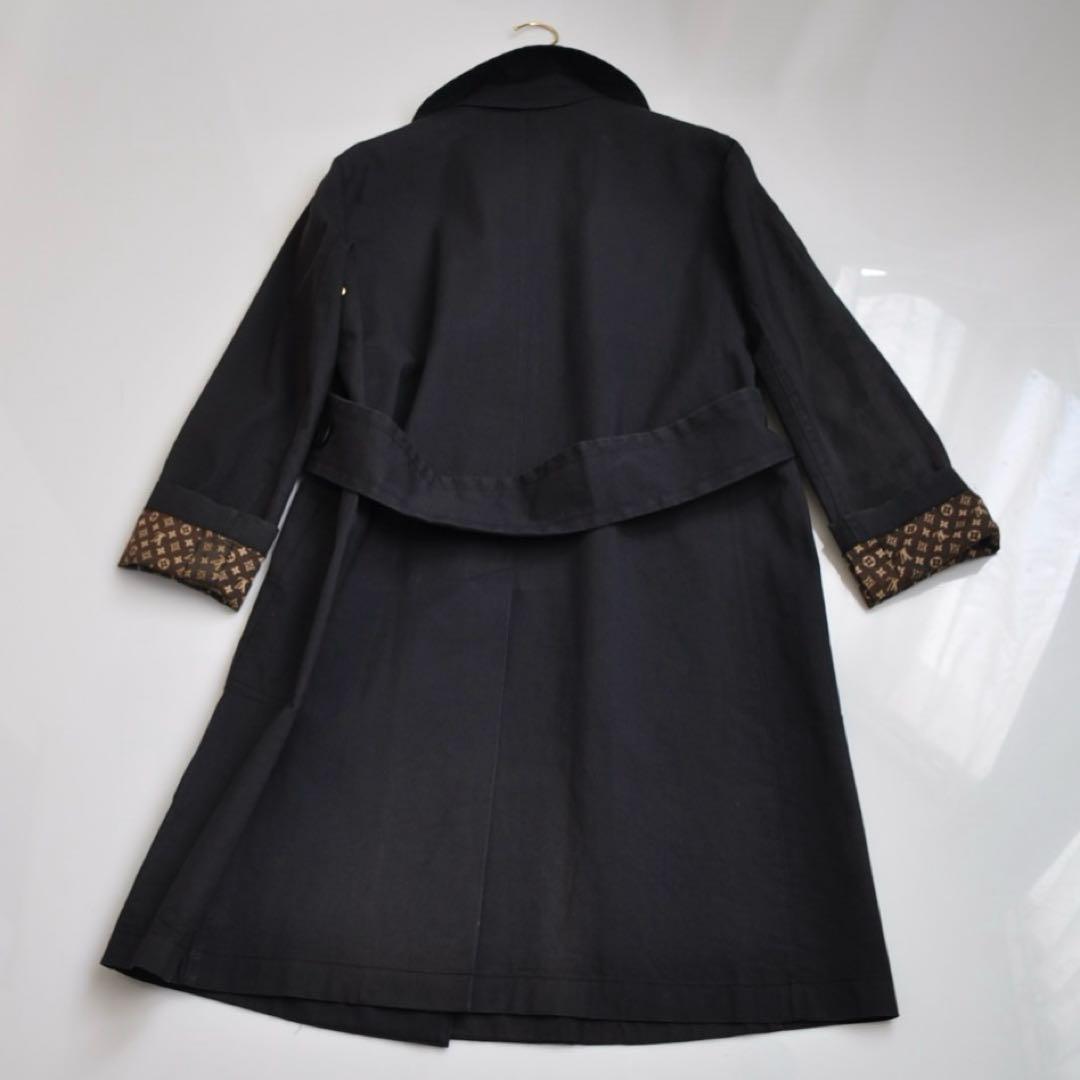 ワケアリ Louis Vuitton ヴィトン 黒×モノグラム トレンチコート