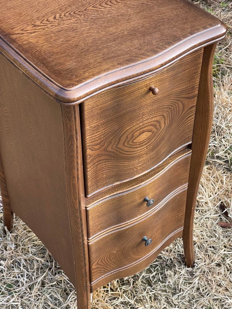 松永工房 IDC大塚家具 ミレーヌ　サイドチェスト　袖机　抽斗　ドレッサー