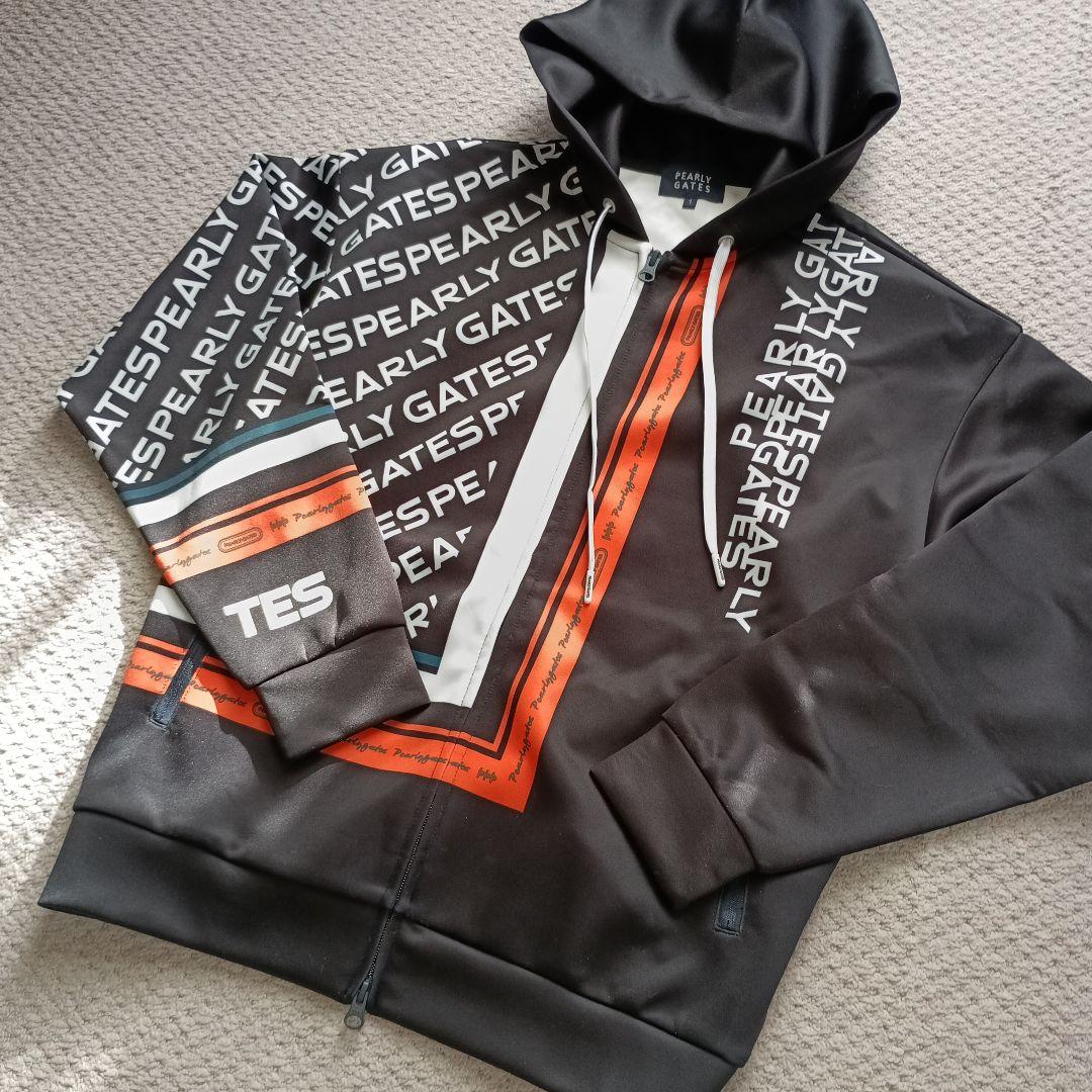 専用　PEARLY GATES 　フルジップフーディ ブラック/オレンジ