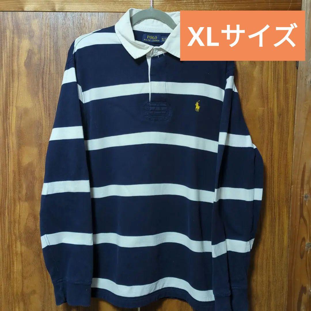 90s Ralph Lauren ボーダー ラガーシャツ 常田大希 XLフリース