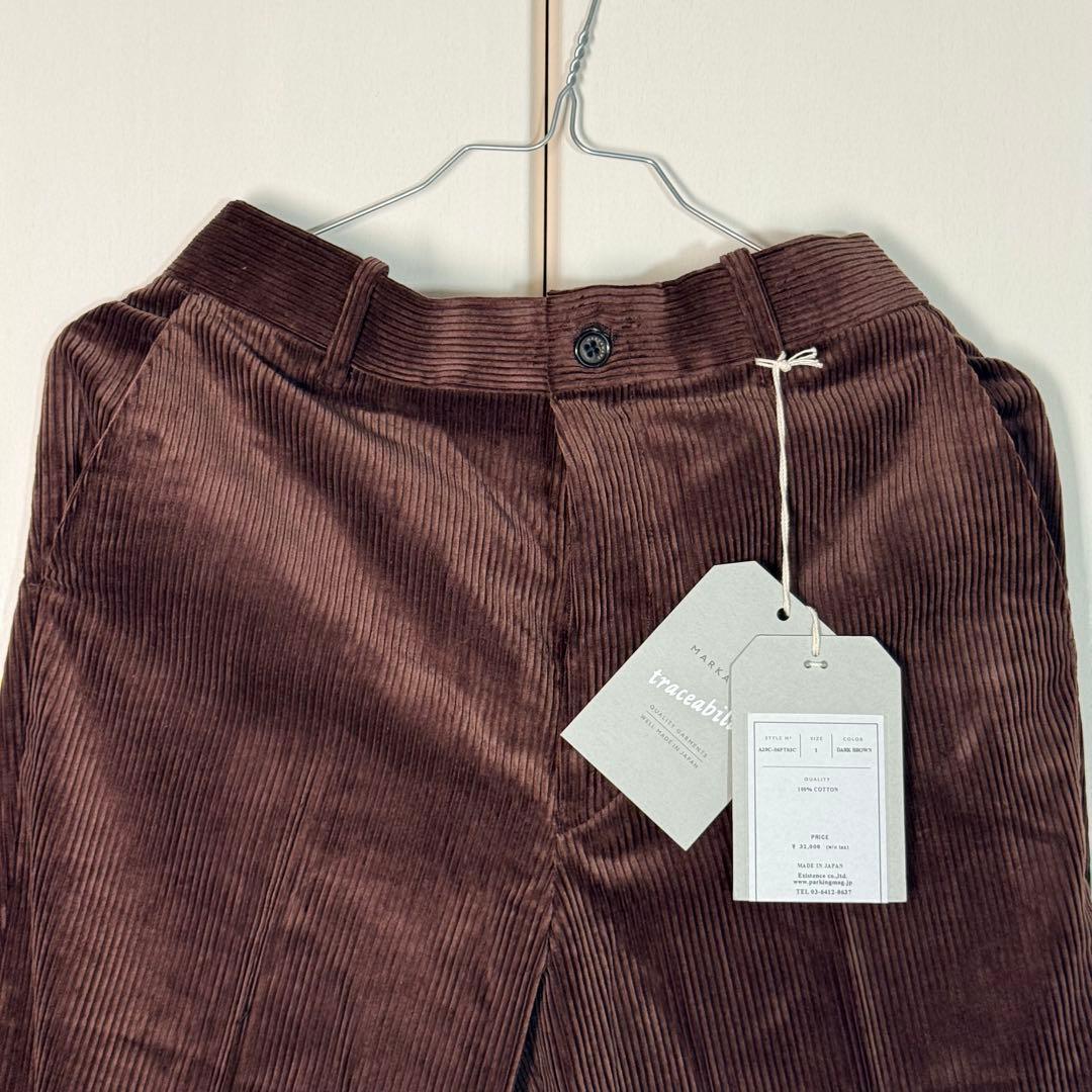 【新品未使用】markaware コーデュロイストレートパンツ ダークブラウン