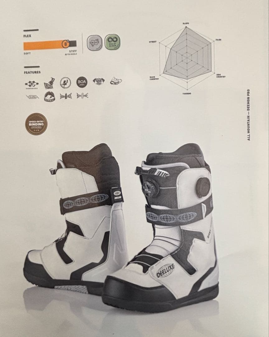 DEELUXE DEEMON PRO スノーボードブーツ Mondo 25.5