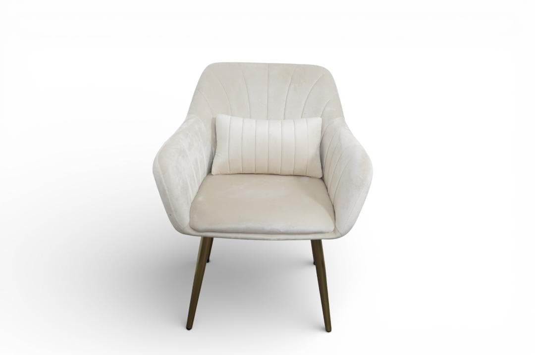 フォロー割【新品】ダイニングチェア 貝殻デザイン ベルベット調 ゴールド脚