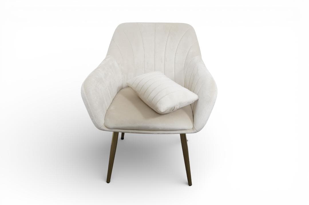 フォロー割【新品】ダイニングチェア 貝殻デザイン ベルベット調 ゴールド脚