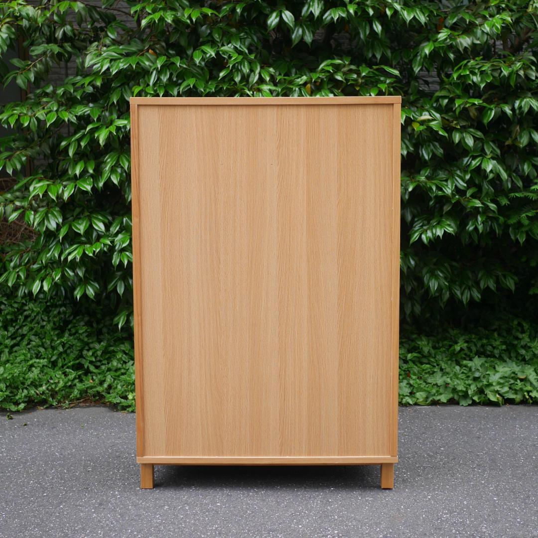 【廃盤】無印良品 MUJI 6段 チェスト 脚付き タモ材 引出し収納 洋タンス