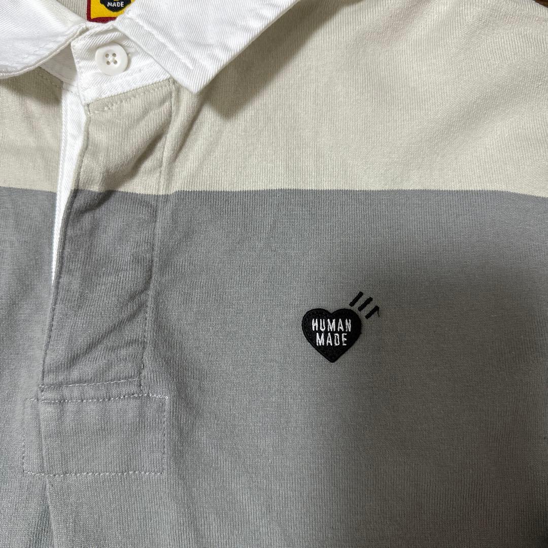HUMAN MADEラグビーシャツ ポロシャツ 長袖