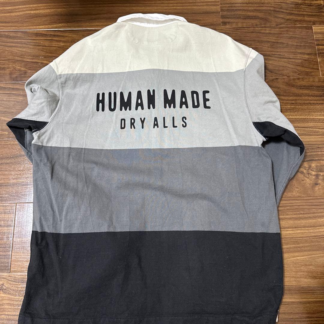 HUMAN MADEラグビーシャツ ポロシャツ 長袖