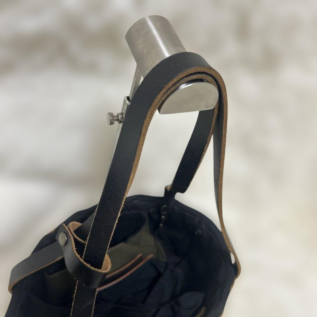 エバゴス　かごバッグ　カゴバッグ　ファー　レザー　被せ布　ナチュラル　バスケット