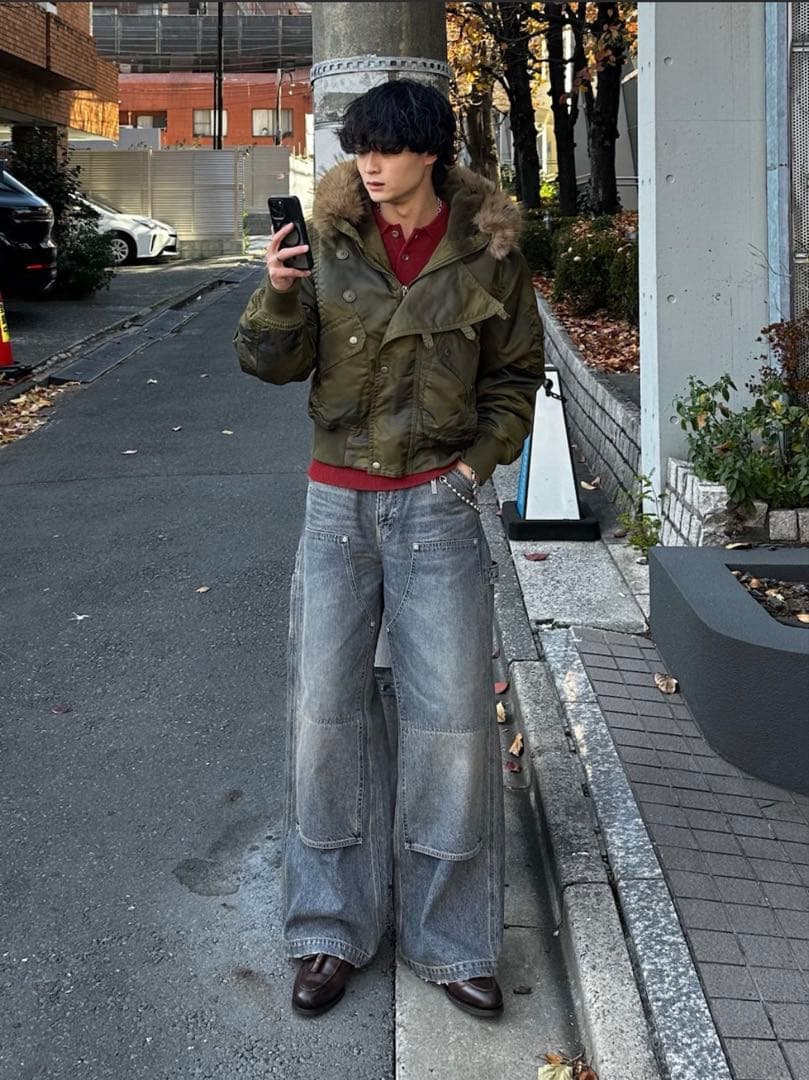 【完売品】ANDER HUNKフェードN2Bフライトジャケット