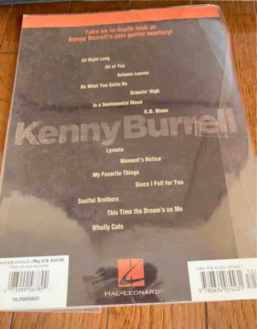 ケニーバレル　kenny burrerl CD付き　楽譜　絶版