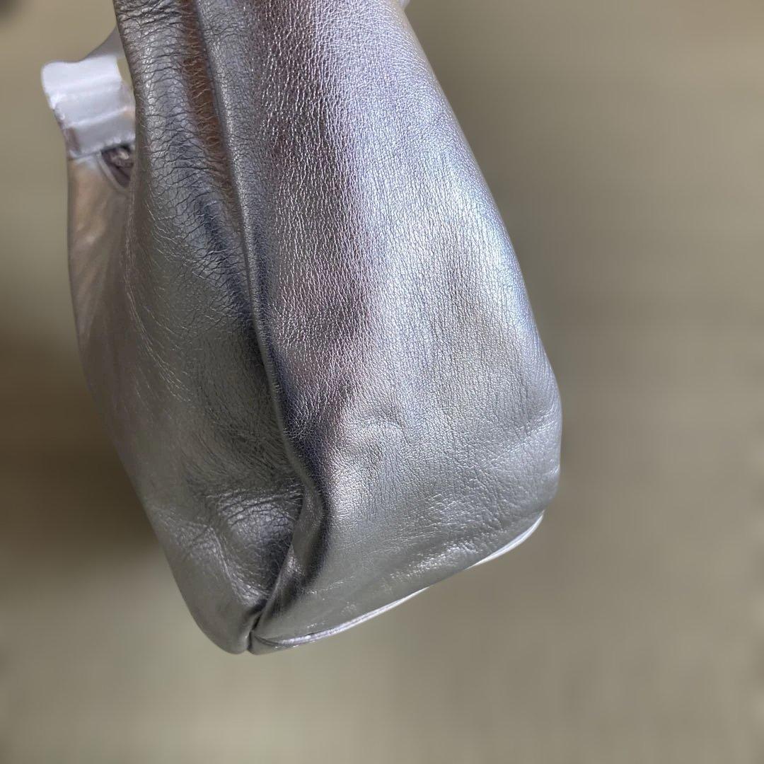 ラシットソフトレザーラウンドショルダーバッグ