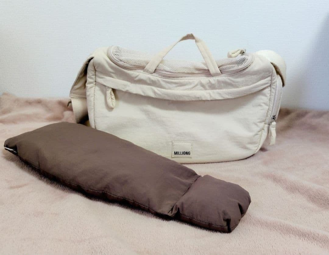 本日限定価格　milliong　ニューミリングバッグ　S　クリーム　クッション付