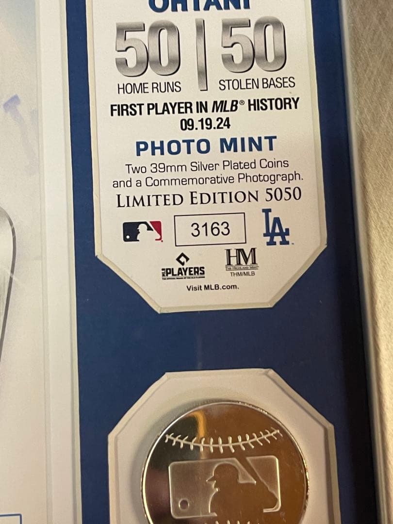 Shohei Ohtani 50/50 記念フォトミント 限定版5050