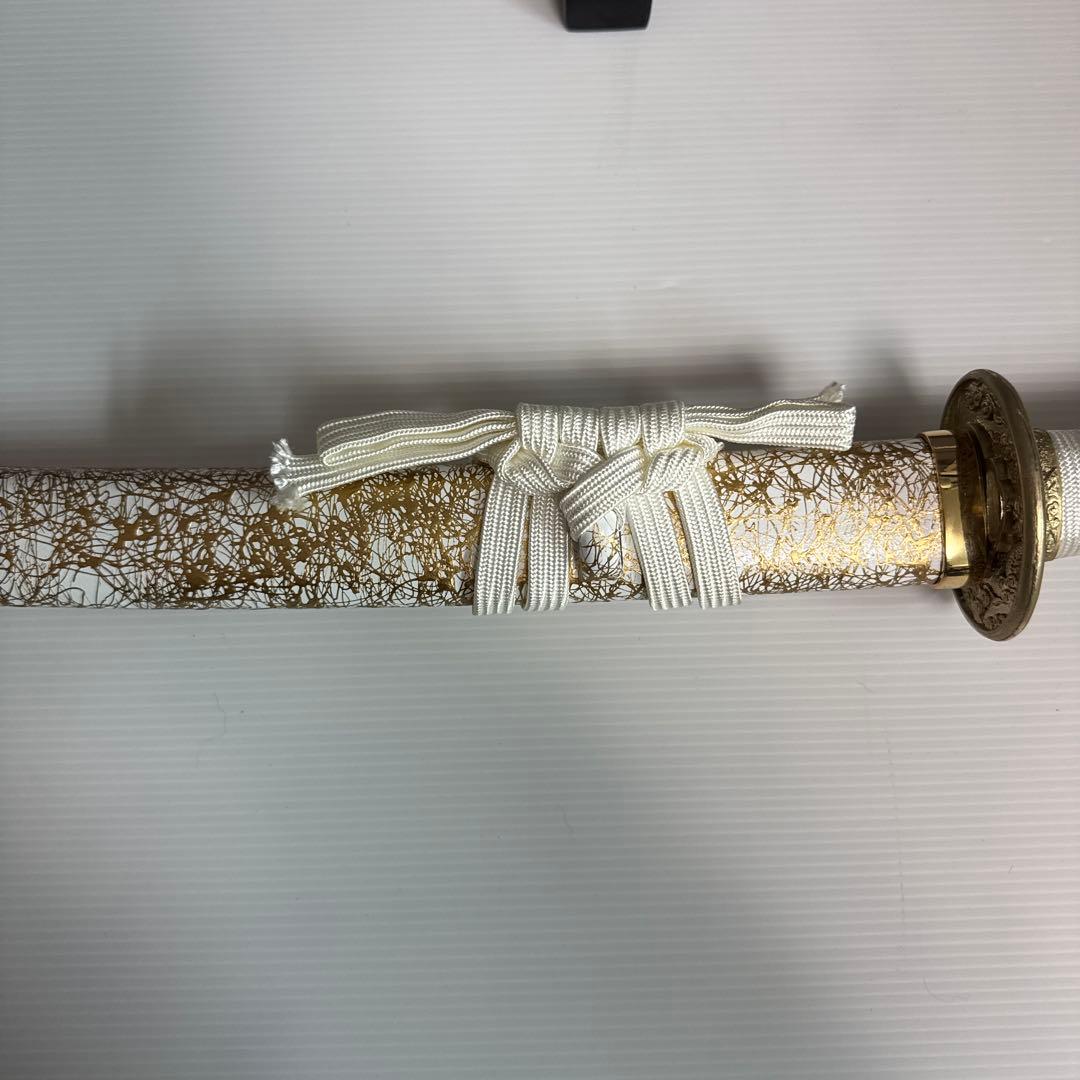 模造刀　大小セット　白金雲　台座付き　日本刀