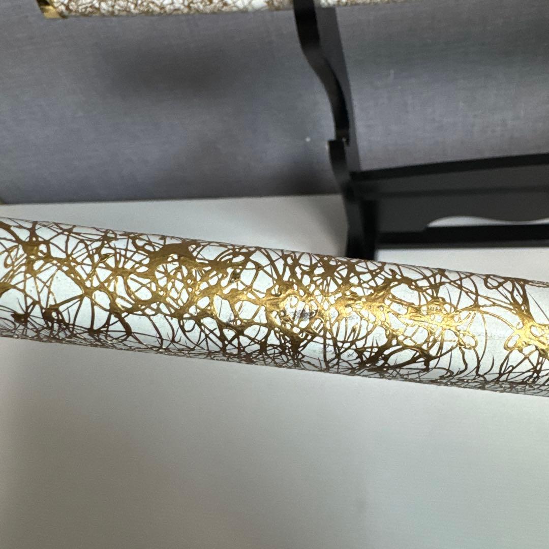 模造刀　大小セット　白金雲　台座付き　日本刀