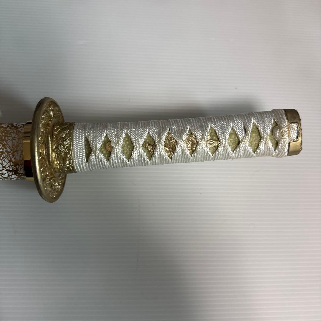 模造刀　大小セット　白金雲　台座付き　日本刀