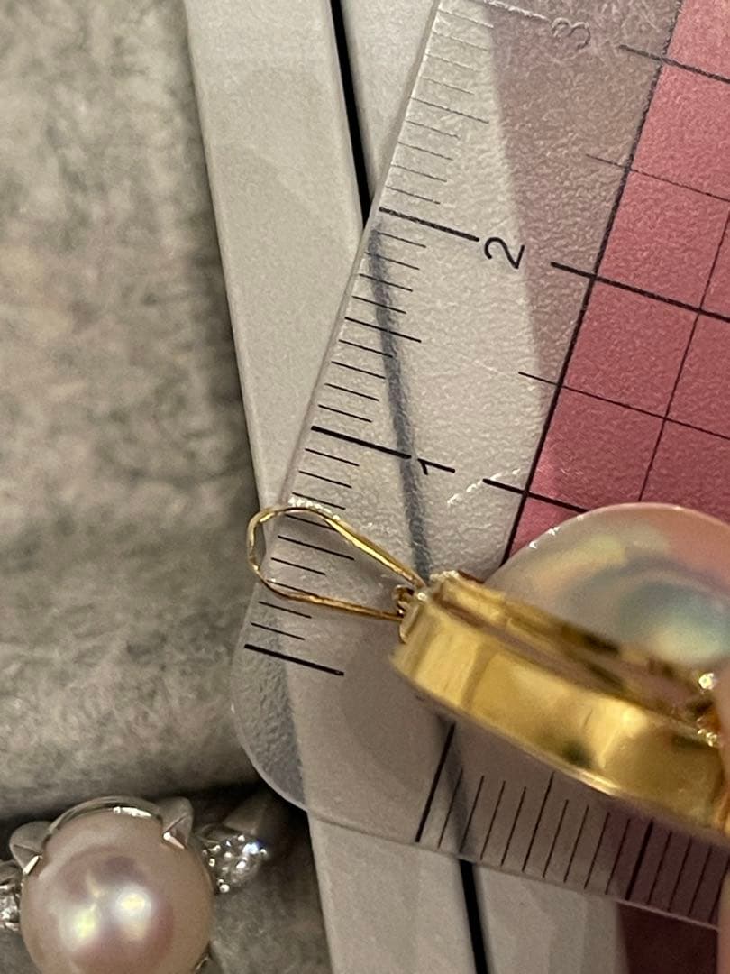 ☆*☆様 K18 イエローゴールド　ハーフパール マベパール ペンダントトップ