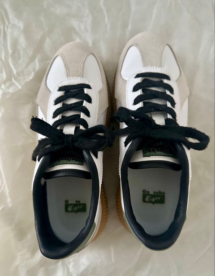 Onitsuka Tiger DELECITY ホワイト×グリーン 24.5cm