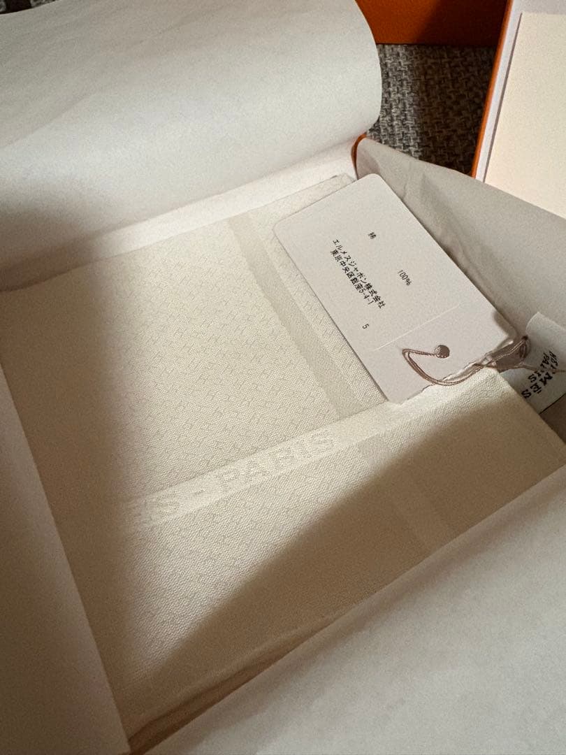 HERMES ハンカチ 綿100%