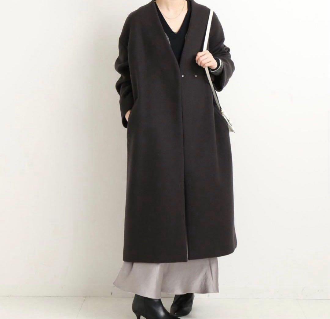 ☆極美品☆ イエナ 定価48,400円 MANTECOノーカラーコート日本製