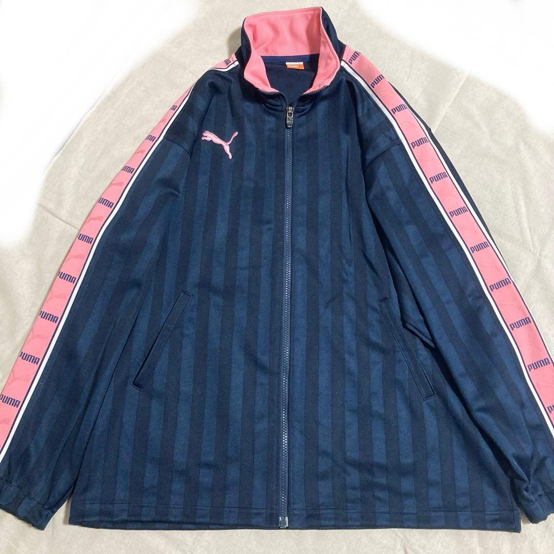 廃盤品 PUMA プーマ ジャージ 上下セット Y2K ピンク 紺 S M
