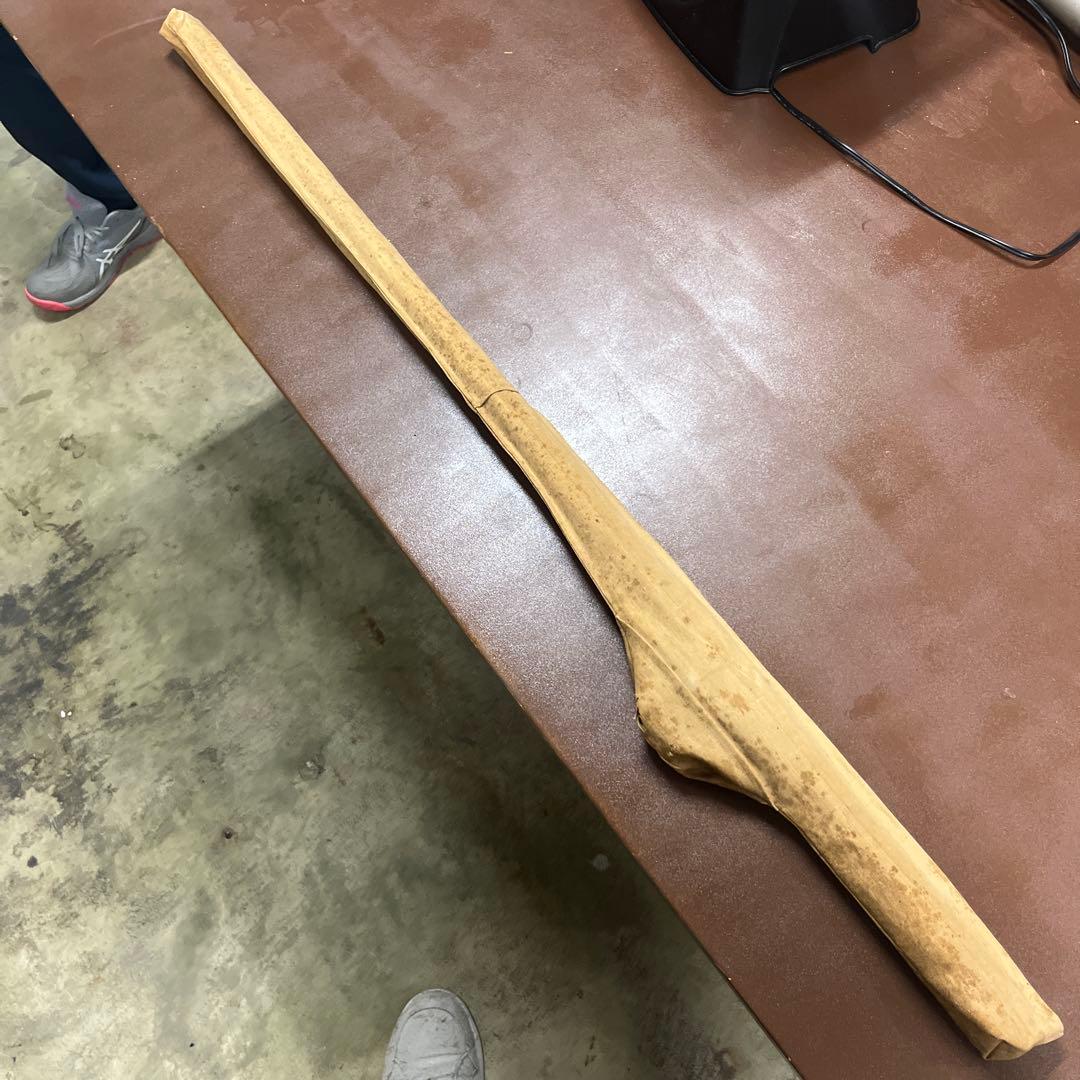 竹製分割式釣り竿 リール付き