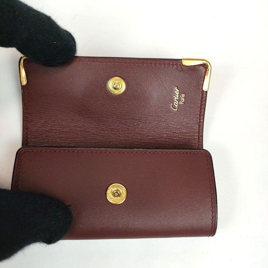 新品未使用 Cartier カルティエ マストライン 4連 キーケース レザー