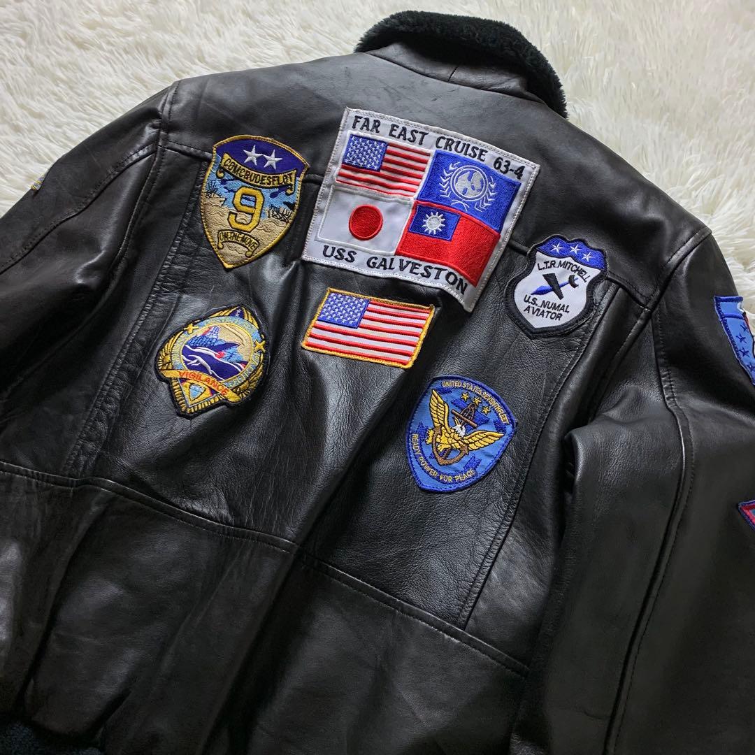 Y*様 ヴィンテージ フライトジャケット G-1 ラムレザー トップガン ブラウ