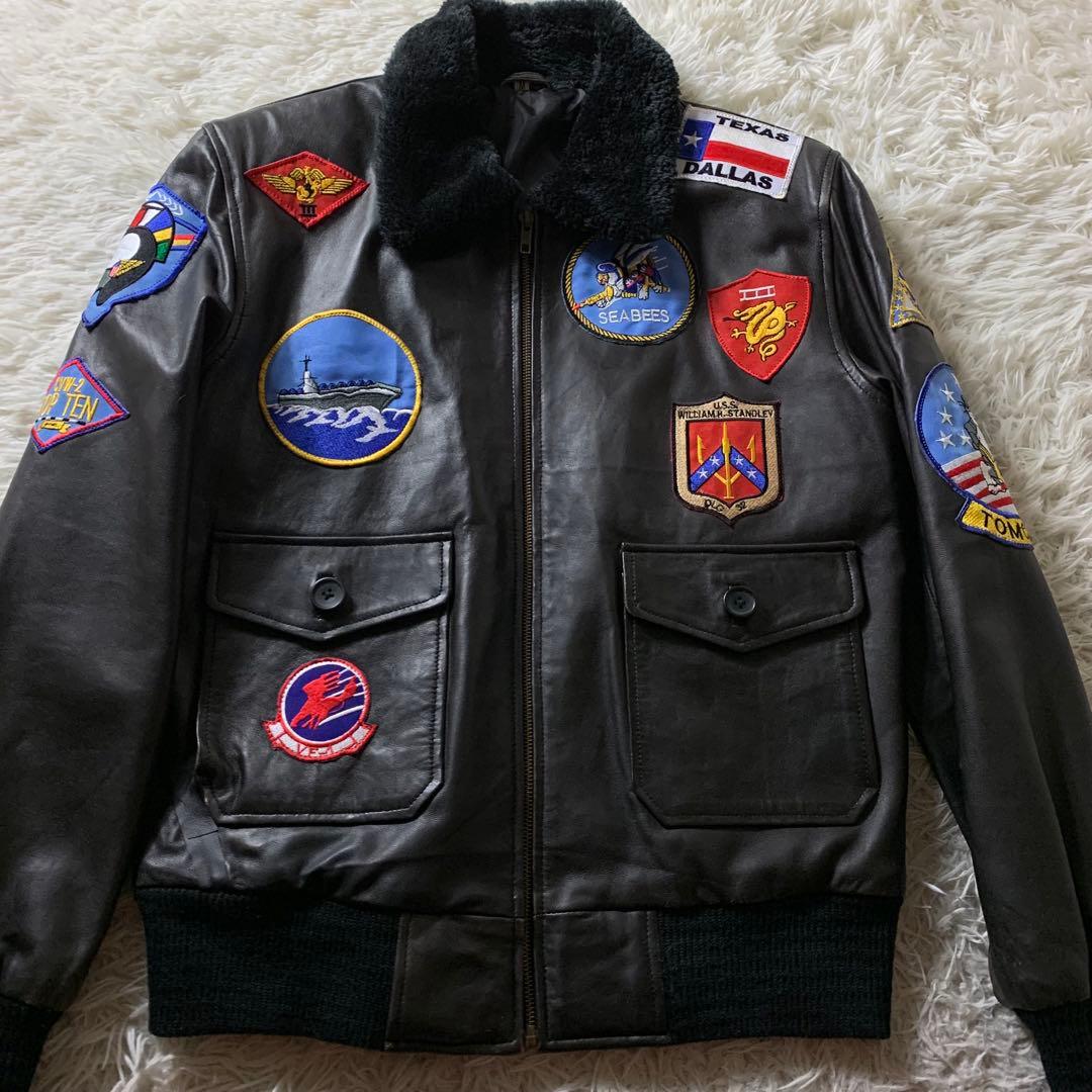 Y*様 ヴィンテージ フライトジャケット G-1 ラムレザー トップガン ブラウ