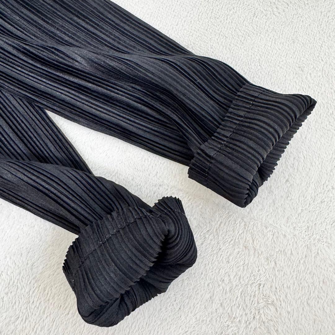 極美品✨PLEATS PLEASE ブラック　プリーツ　長袖　Lサイズ
