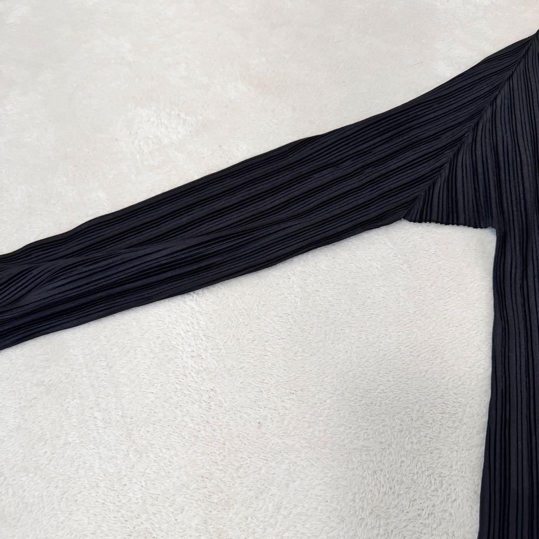 極美品✨PLEATS PLEASE ブラック　プリーツ　長袖　Lサイズ
